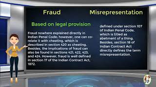 What is Difference Between Fraud amp Misrepresentation [upl. by Langdon]