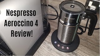 Nespresso Aeroccino 4 Milk Frother Review  Worth upgrading from the Aeroccino 3 [upl. by Enitsej]