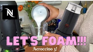 How To Foam Milk With Aeroccino 3 Make Coffee With Foam Tips amp Tricks  Easy Foamed Latte Recipe [upl. by Eetak]