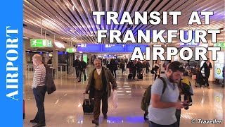 TRANSIT WALK AT FRANKFURT Airport FRA Terminal 1  Connection Flight Transfer Arriving amp Departing [upl. by Notlim]