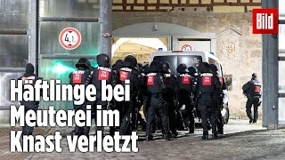 Gefängnismeuterei Polizei stürmt Knast in Thüringen  JVA Untermaßfeld [upl. by Gladis924]