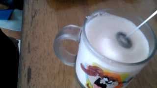 Aerolatte Review Frothing Cold Milk In Under 1 Minute [upl. by Eidoow]